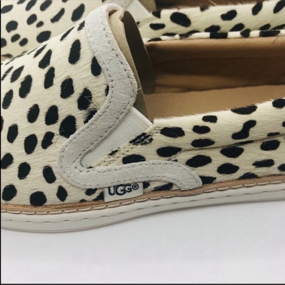 UGG SOLEDA GENUINE CALF HAIR SLIP-ON SNEAKERS - Picture 5 of 11